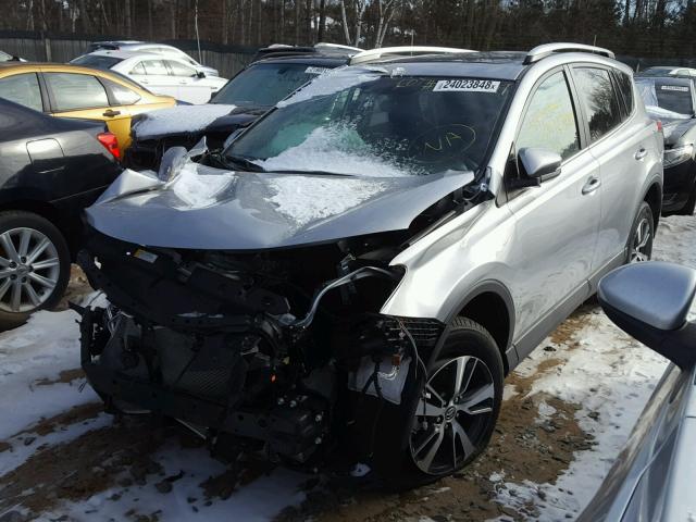 2T3RFREV4GW442736 - 2016 TOYOTA RAV4 XLE GRAY photo 2