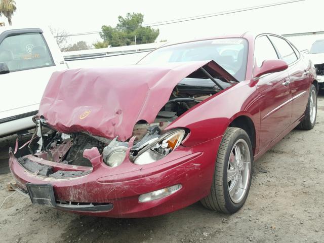 2G4WD532651267496 - 2005 BUICK LACROSSE C RED photo 2