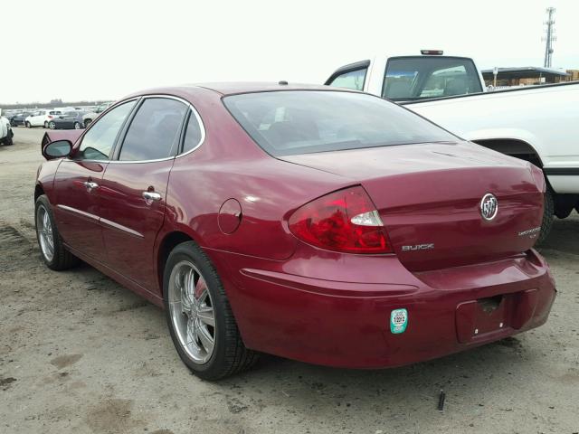 2G4WD532651267496 - 2005 BUICK LACROSSE C RED photo 3