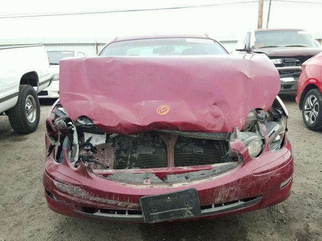 2G4WD532651267496 - 2005 BUICK LACROSSE C RED photo 9