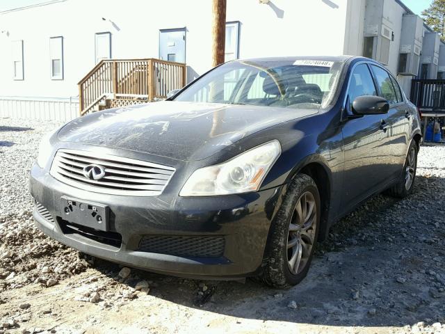 JNKBV61F58M280551 - 2008 INFINITI G35 BLACK photo 2