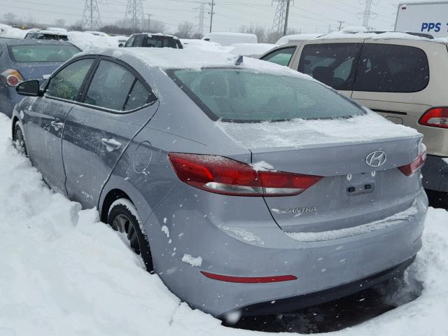 5NPD84LF5HH133756 - 2017 HYUNDAI ELANTRA SE GRAY photo 3