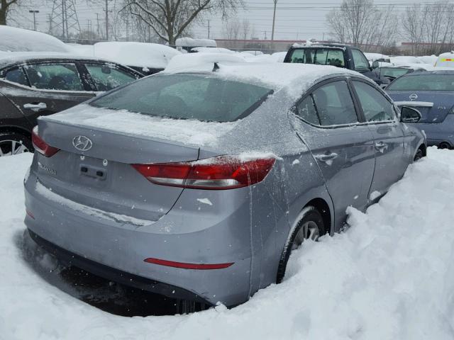 5NPD84LF5HH133756 - 2017 HYUNDAI ELANTRA SE GRAY photo 4