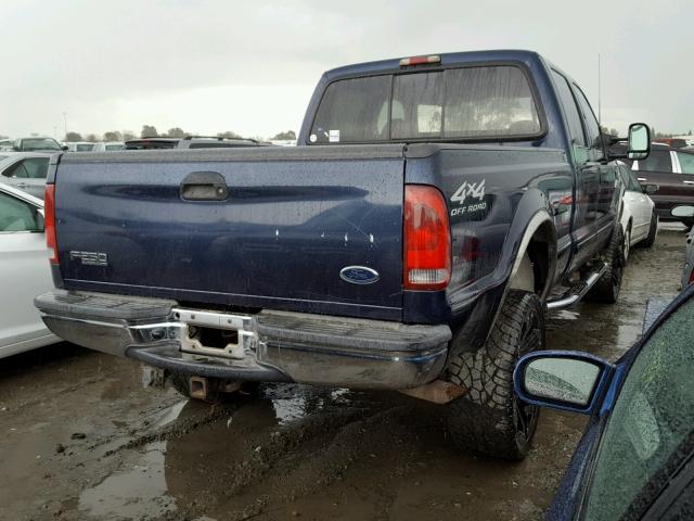 1FTNW21F11ED40815 - 2001 FORD F250 SUPER BLUE photo 4