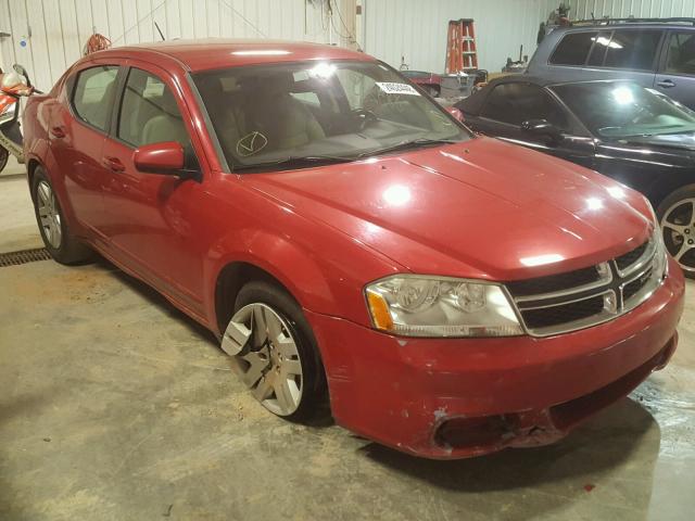 1B3BD1FB4BN556797 - 2011 DODGE AVENGER MA MAROON photo 1