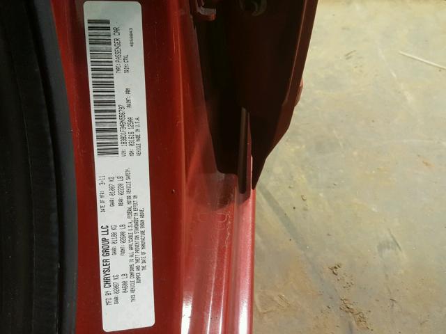 1B3BD1FB4BN556797 - 2011 DODGE AVENGER MA MAROON photo 10