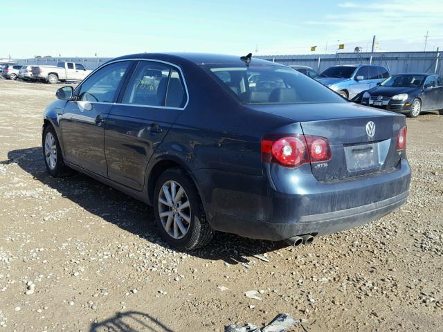 3VWRZ7AJ9AM023222 - 2010 VOLKSWAGEN JETTA SE BLUE photo 3