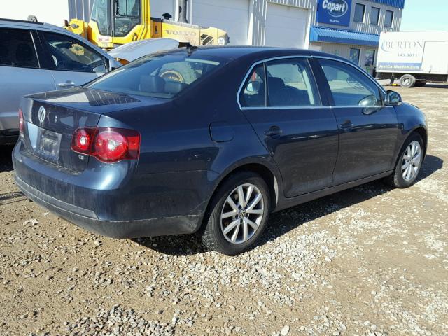 3VWRZ7AJ9AM023222 - 2010 VOLKSWAGEN JETTA SE BLUE photo 4