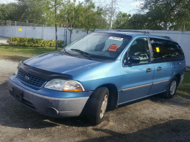 2FMZA55402BA50410 - 2002 FORD WINDSTAR L BLUE photo 2