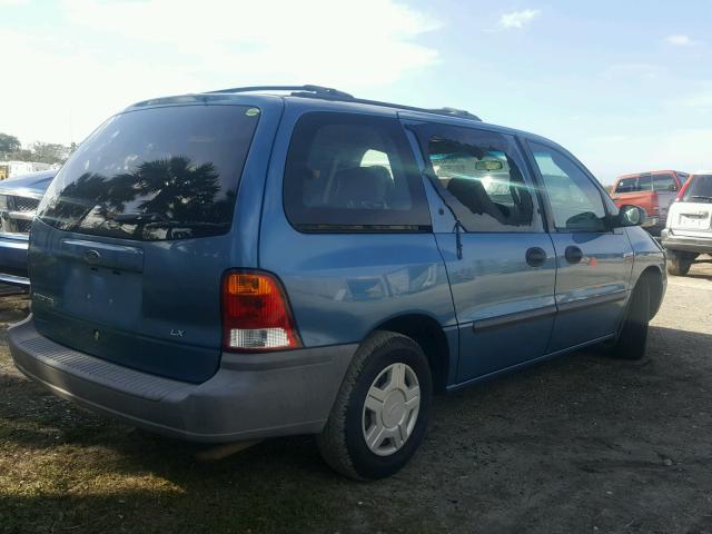 2FMZA55402BA50410 - 2002 FORD WINDSTAR L BLUE photo 4