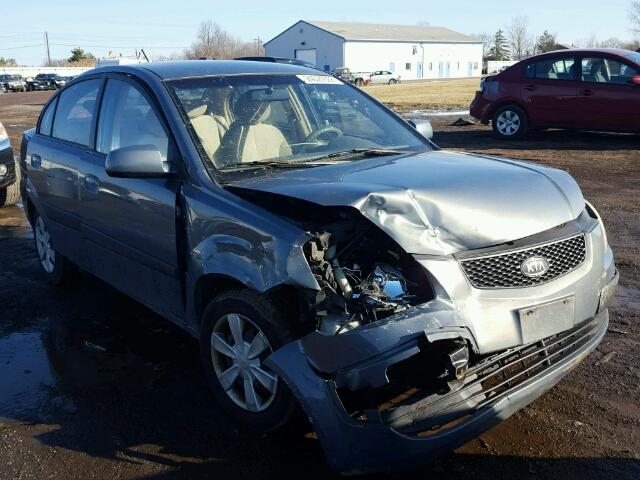 KNADE123666086787 - 2006 KIA RIO BLUE photo 1