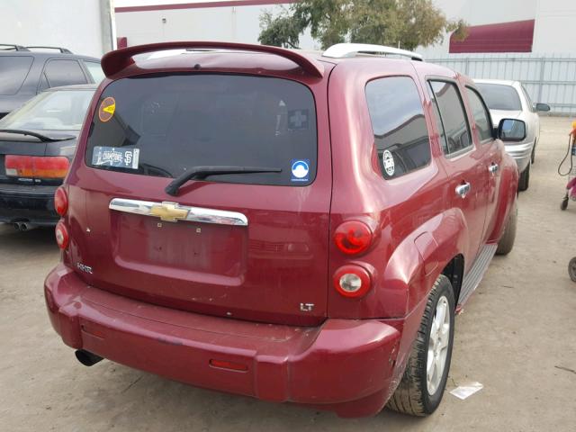 3GNDA23P07S620599 - 2007 CHEVROLET HHR LT MAROON photo 4