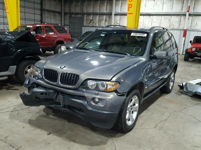 5UXFA13566LY46661 - 2006 BMW X5 3.0I GRAY photo 2