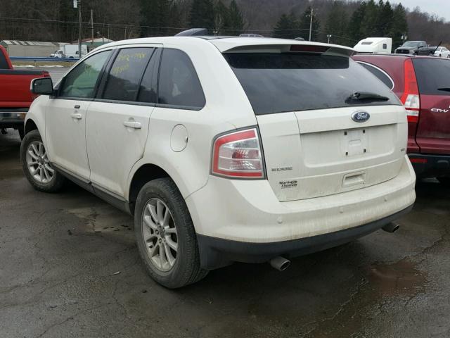 2FMDK38C69BA55569 - 2009 FORD EDGE SEL WHITE photo 3