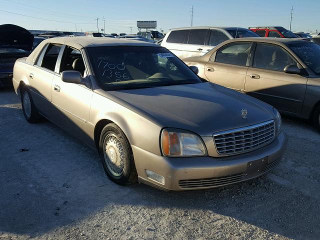 1G6KD54Y61U244002 - 2001 CADILLAC DEVILLE GOLD photo 1