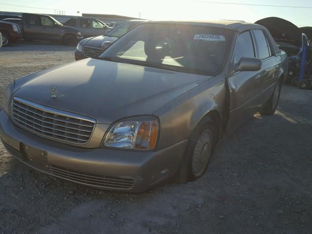 1G6KD54Y61U244002 - 2001 CADILLAC DEVILLE GOLD photo 2