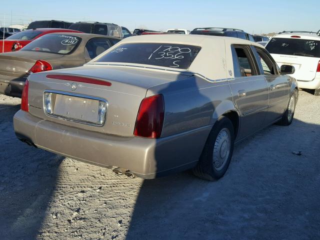 1G6KD54Y61U244002 - 2001 CADILLAC DEVILLE GOLD photo 4