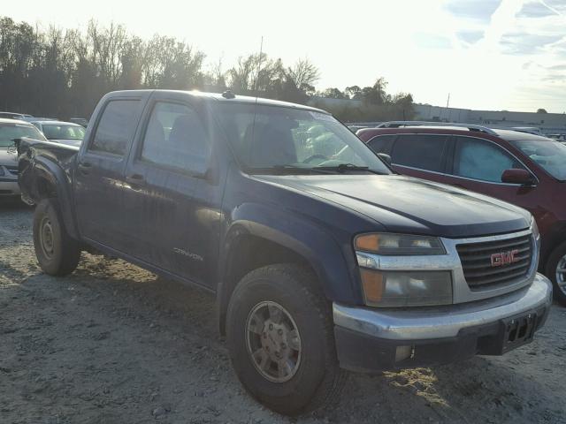 1GTDS136948221802 - 2004 GMC CANYON BLUE photo 1