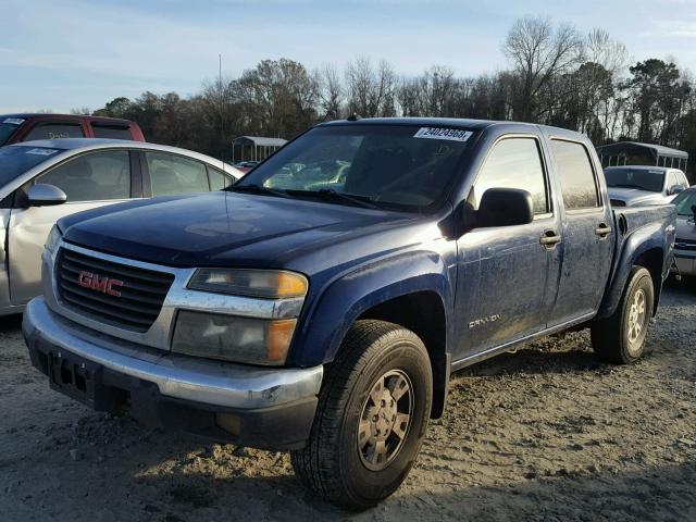 1GTDS136948221802 - 2004 GMC CANYON BLUE photo 2