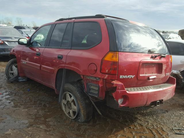 1GKDT13S832224142 - 2003 GMC ENVOY RED photo 3