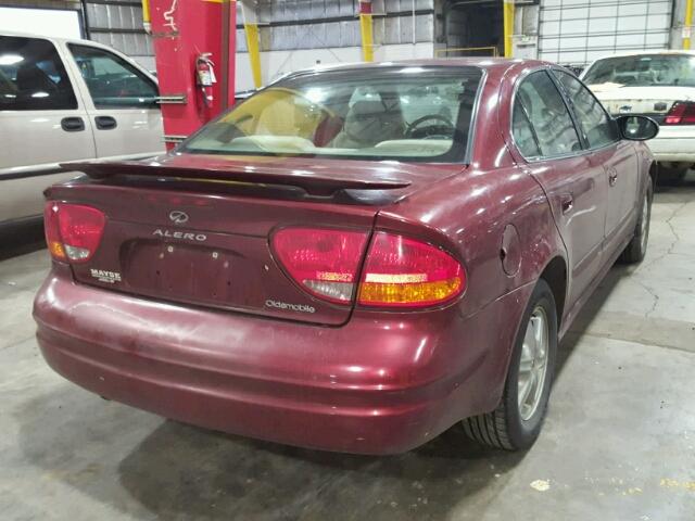 1G3NL52FX3C172566 - 2003 OLDSMOBILE ALERO GL RED photo 4