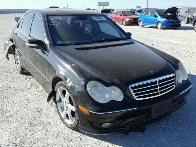 WDBRF52H57F930312 - 2007 MERCEDES-BENZ C 230 BLACK photo 1