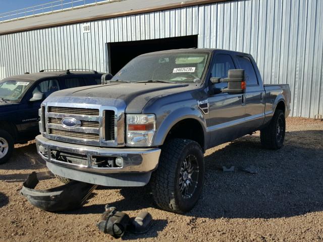 1FTSW2BR5AEA05083 - 2010 FORD F250 SUPER GRAY photo 2