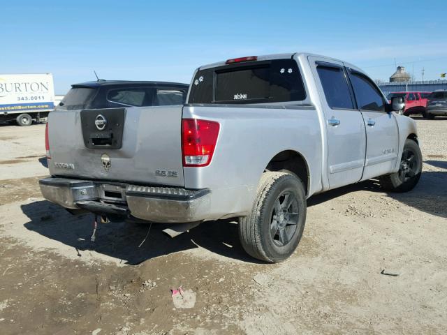 1N6BA07A76N557324 - 2006 NISSAN TITAN XE SILVER photo 4