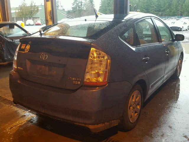 JTDKB20U777605636 - 2007 TOYOTA PRIUS BLUE photo 4