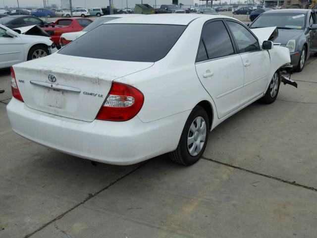 4T1BE32K04U291572 - 2004 TOYOTA CAMRY LE WHITE photo 4