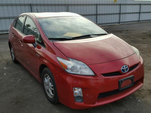 JTDKN3DUXB1380292 - 2011 TOYOTA PRIUS RED photo 1