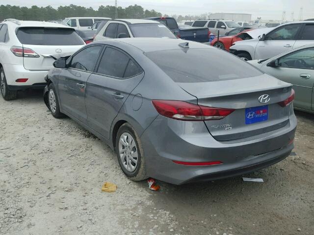 KMHD74LF4HU391934 - 2017 HYUNDAI ELANTRA SE GRAY photo 3