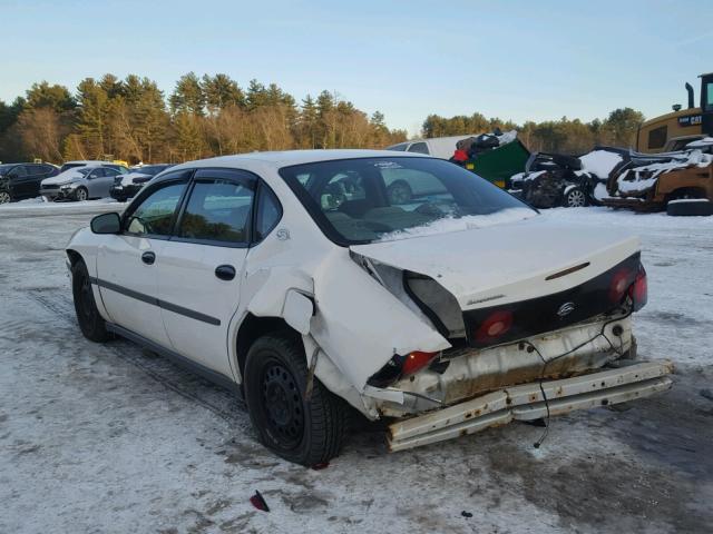 2G1WF52E649444051 - 2004 CHEVROLET IMPALA WHITE photo 3