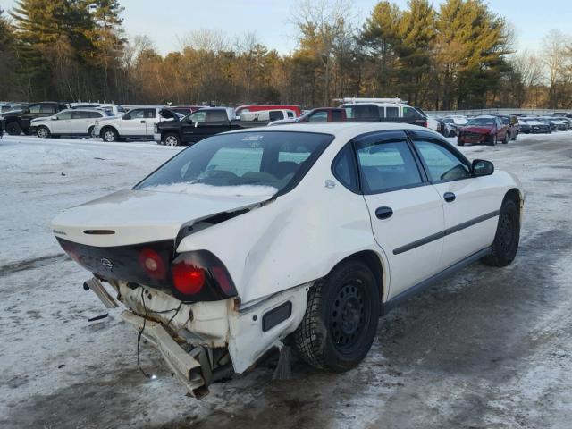 2G1WF52E649444051 - 2004 CHEVROLET IMPALA WHITE photo 4