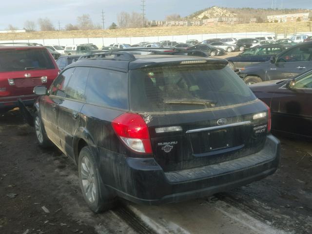 4S4BP63C584303658 - 2008 SUBARU OUTBACK 2. BLACK photo 3