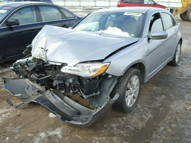 1C3CCBAB8EN210358 - 2014 CHRYSLER 200 LX SILVER photo 2