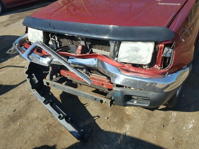 1N6DD26S2YC430078 - 2000 NISSAN FRONTIER K RED photo 9