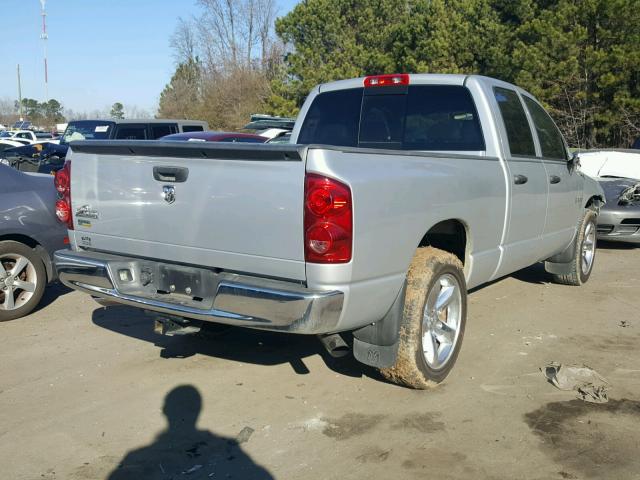 1D7HA18N48J191584 - 2008 DODGE RAM 1500 S SILVER photo 4