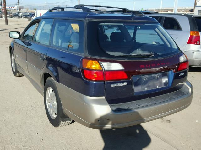 4S3BH675847642002 - 2004 SUBARU LEGACY OUT BLUE photo 3