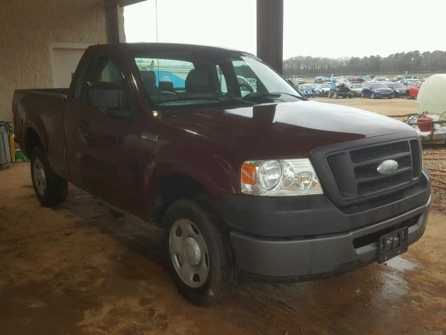 1FTRF12266NB31116 - 2006 FORD F150 MAROON photo 1