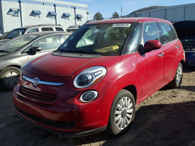 ZFBCFABH8EZ023942 - 2014 FIAT 500L EASY RED photo 2