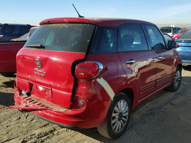 ZFBCFABH8EZ023942 - 2014 FIAT 500L EASY RED photo 4