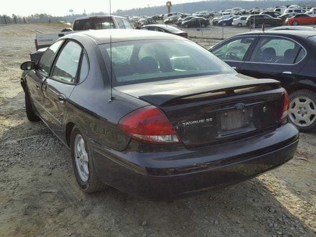 1FAFP53U86A122566 - 2006 FORD TAURUS SE BLACK photo 3