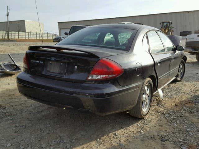 1FAFP53U86A122566 - 2006 FORD TAURUS SE BLACK photo 4