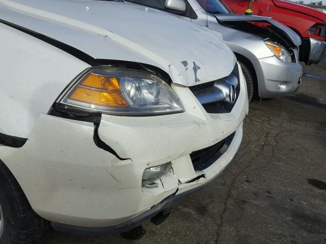 2HNYD18695H542538 - 2005 ACURA MDX TOURIN WHITE photo 9