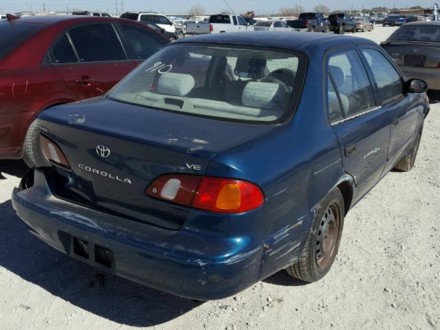 2T1BR12E0XC758711 - 1999 TOYOTA COROLLA VE BLUE photo 4