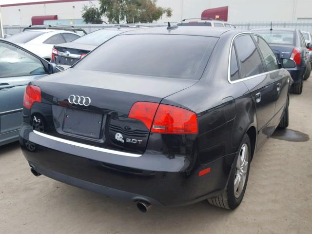 WAUAF78E85A542795 - 2005 AUDI A4 2.0T BLACK photo 4