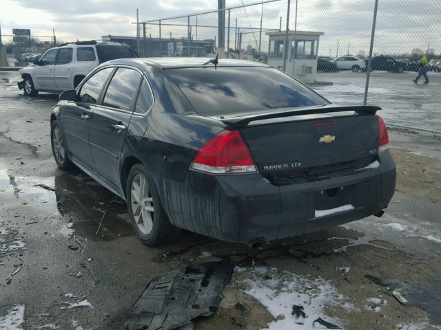 2G1WC5E32C1179922 - 2012 CHEVROLET IMPALA LTZ BLACK photo 3