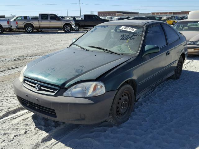 1HGEJ8241YL062651 - 2000 HONDA CIVIC EX GREEN photo 2