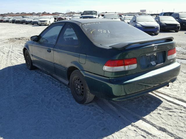 1HGEJ8241YL062651 - 2000 HONDA CIVIC EX მწვანე ფოტო 3